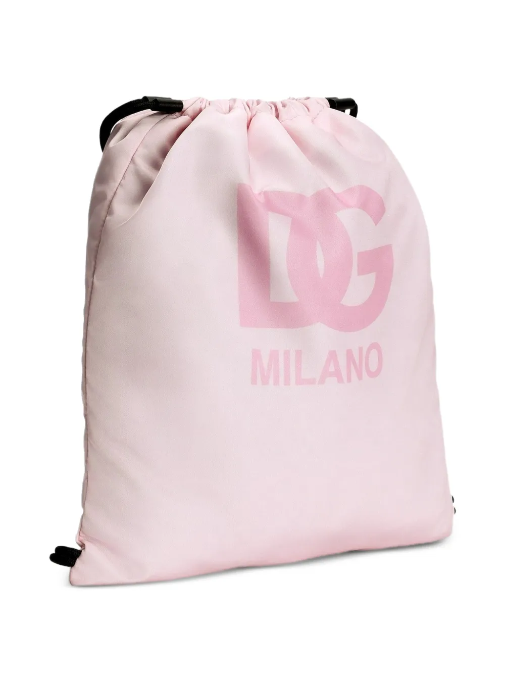  Dolce & Gabbana Kids Logo Drawstring Backpack - Pink 