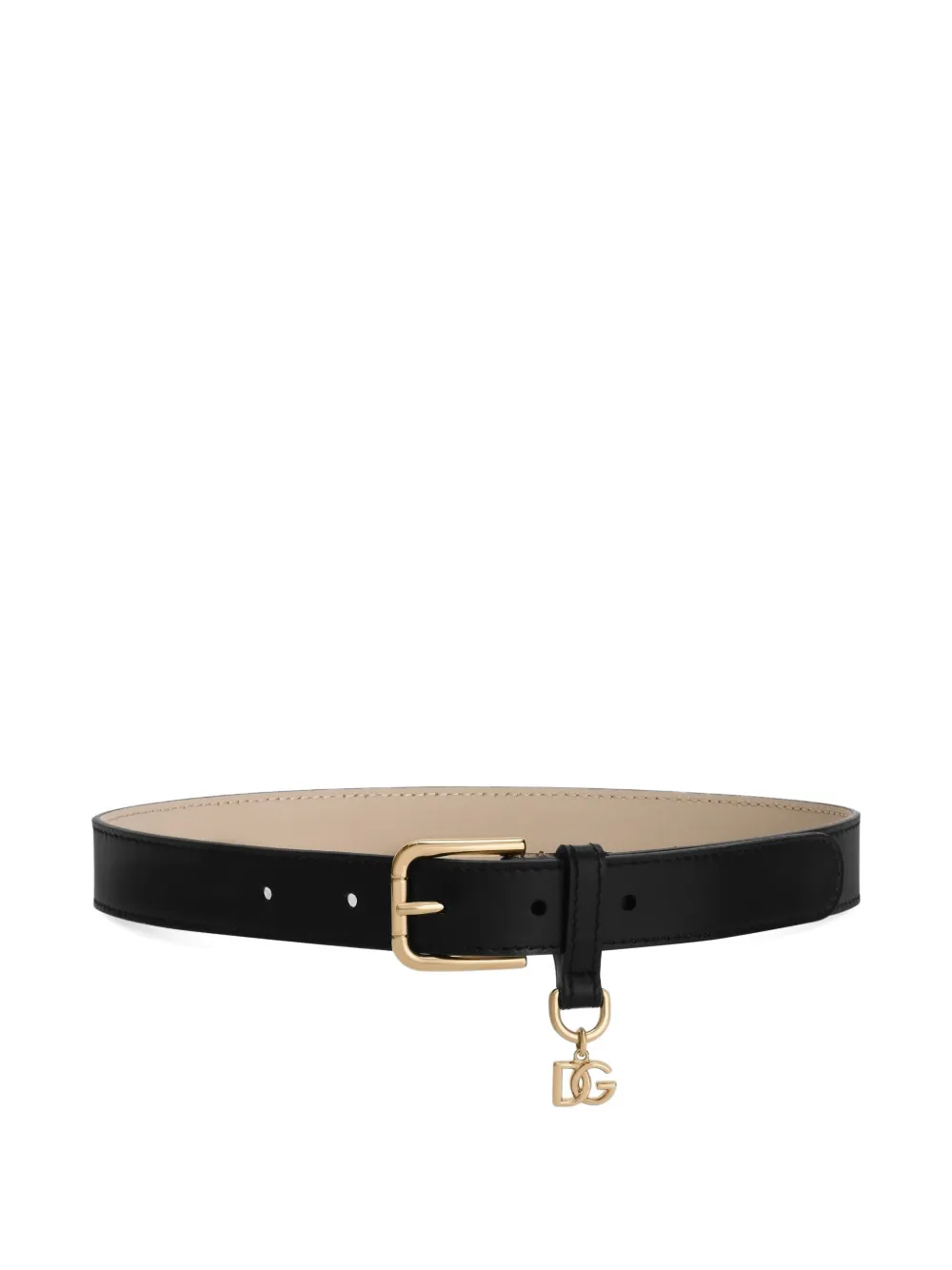 Dolce & Gabbana Kids charm-detail buckle belt - Nero