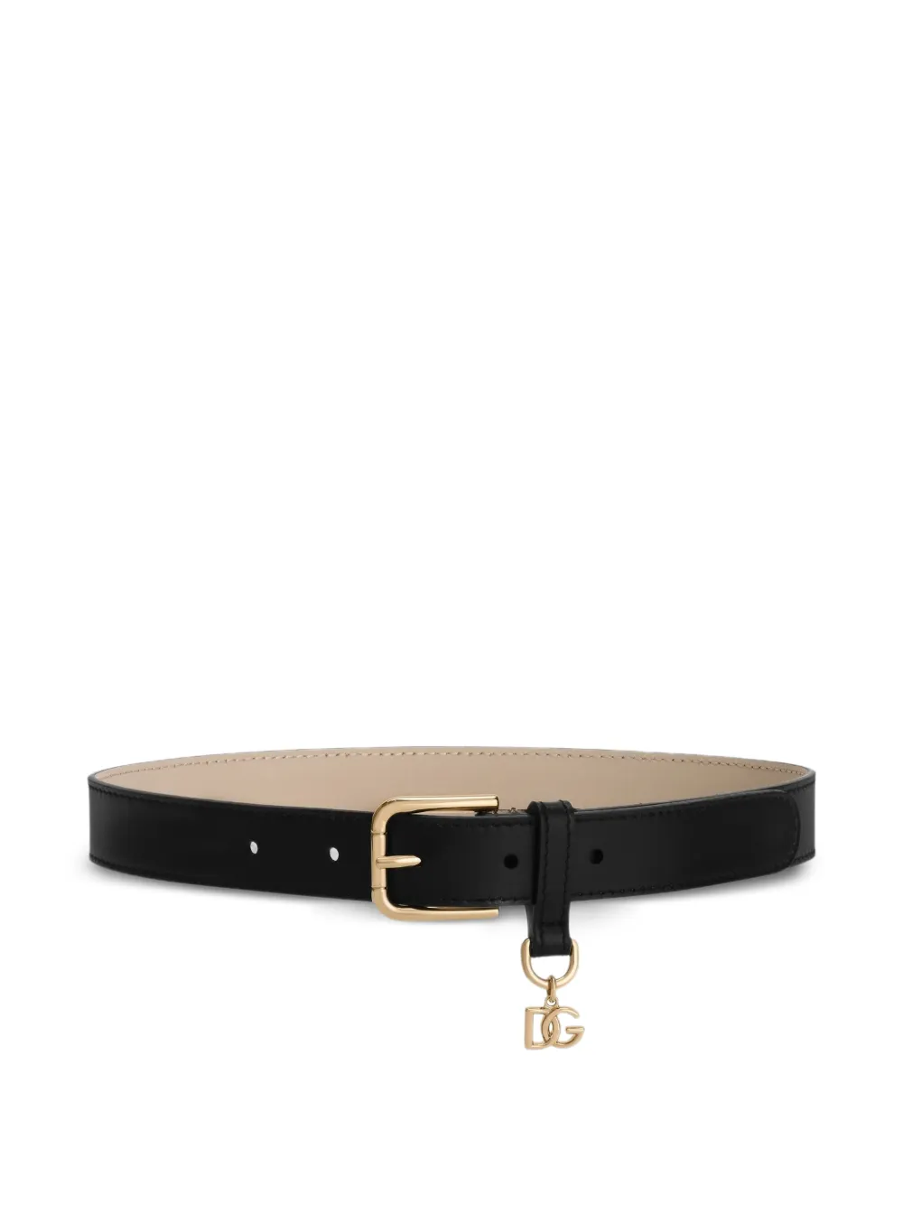 Dolce & Gabbana Kids charm-detail buckle belt - Nero