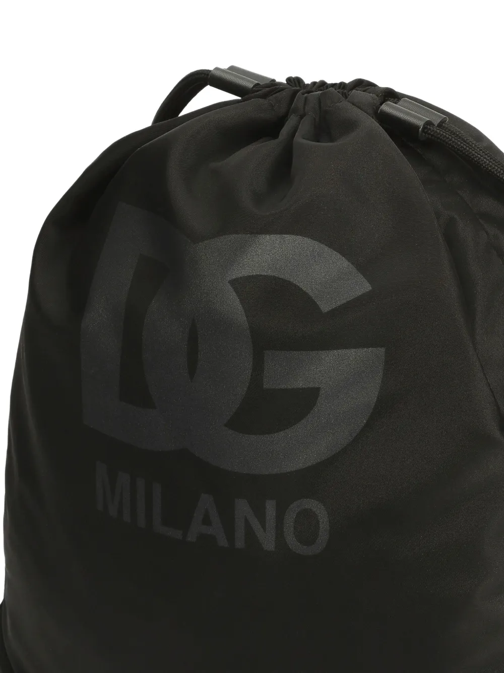 Dolce & Gabbana Kids Tas met trekkoord en logo Zwart