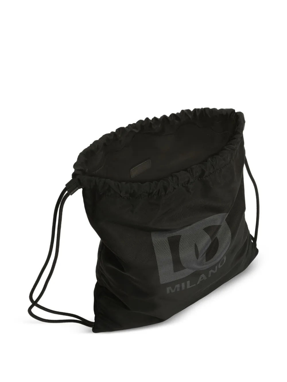 Dolce & Gabbana Kids Tas met trekkoord en logo Zwart