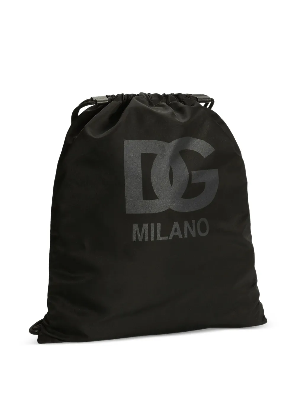  Dolce & Gabbana Kids Logo Drawstring Bag - Black 