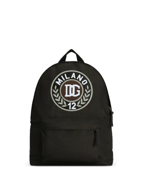 Dolce & Gabbana Kids mochila con parche del logo