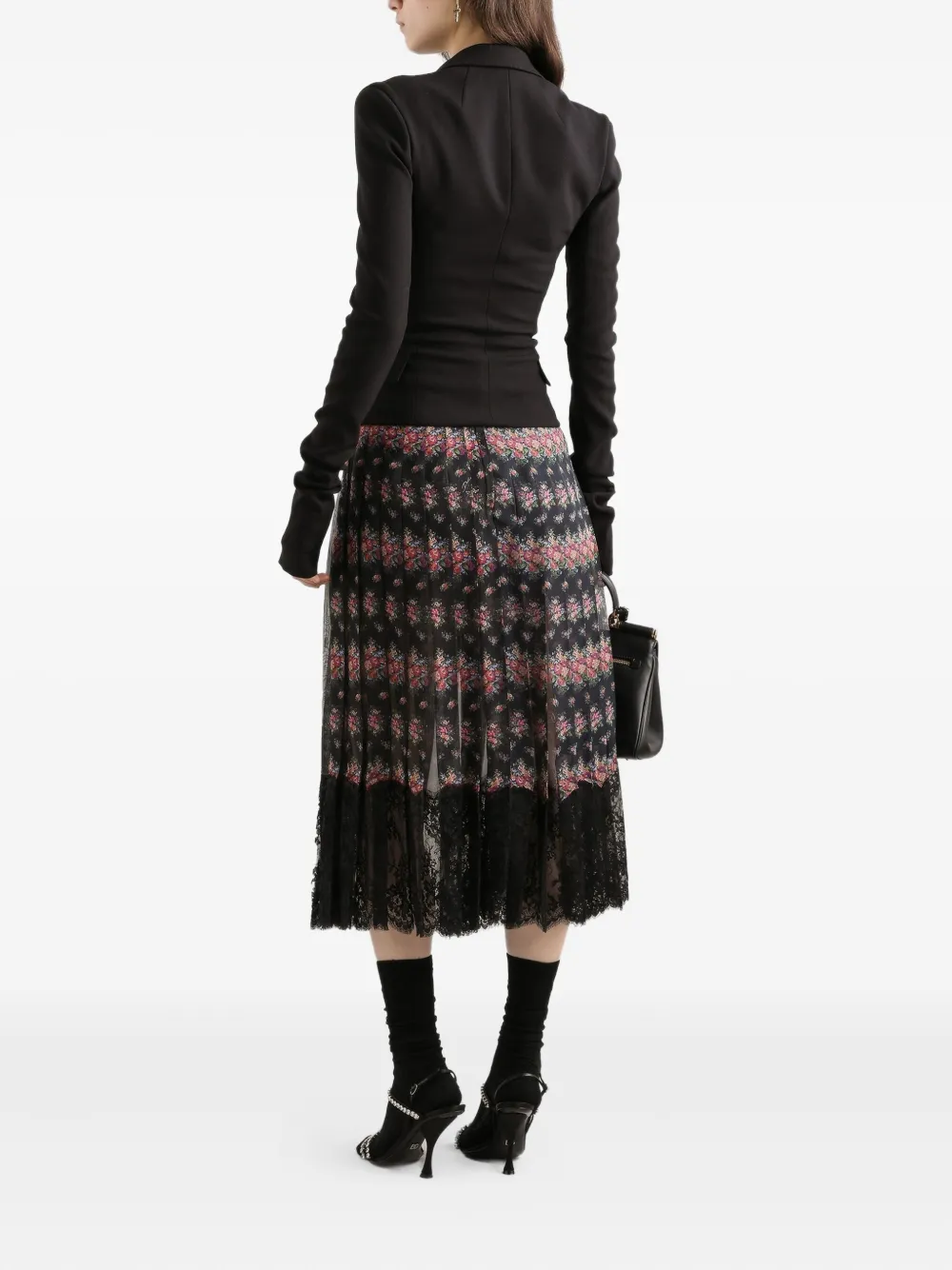 Dolce & Gabbana Jack met enkele rij knopen Zwart