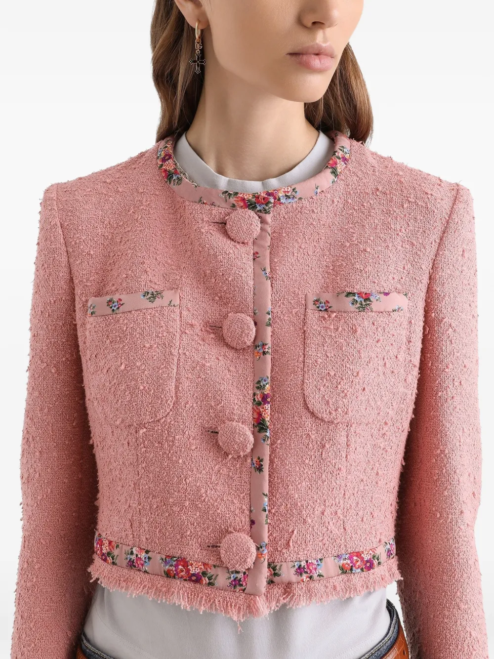 Dolce & Gabbana Jack met bloemenprint Roze