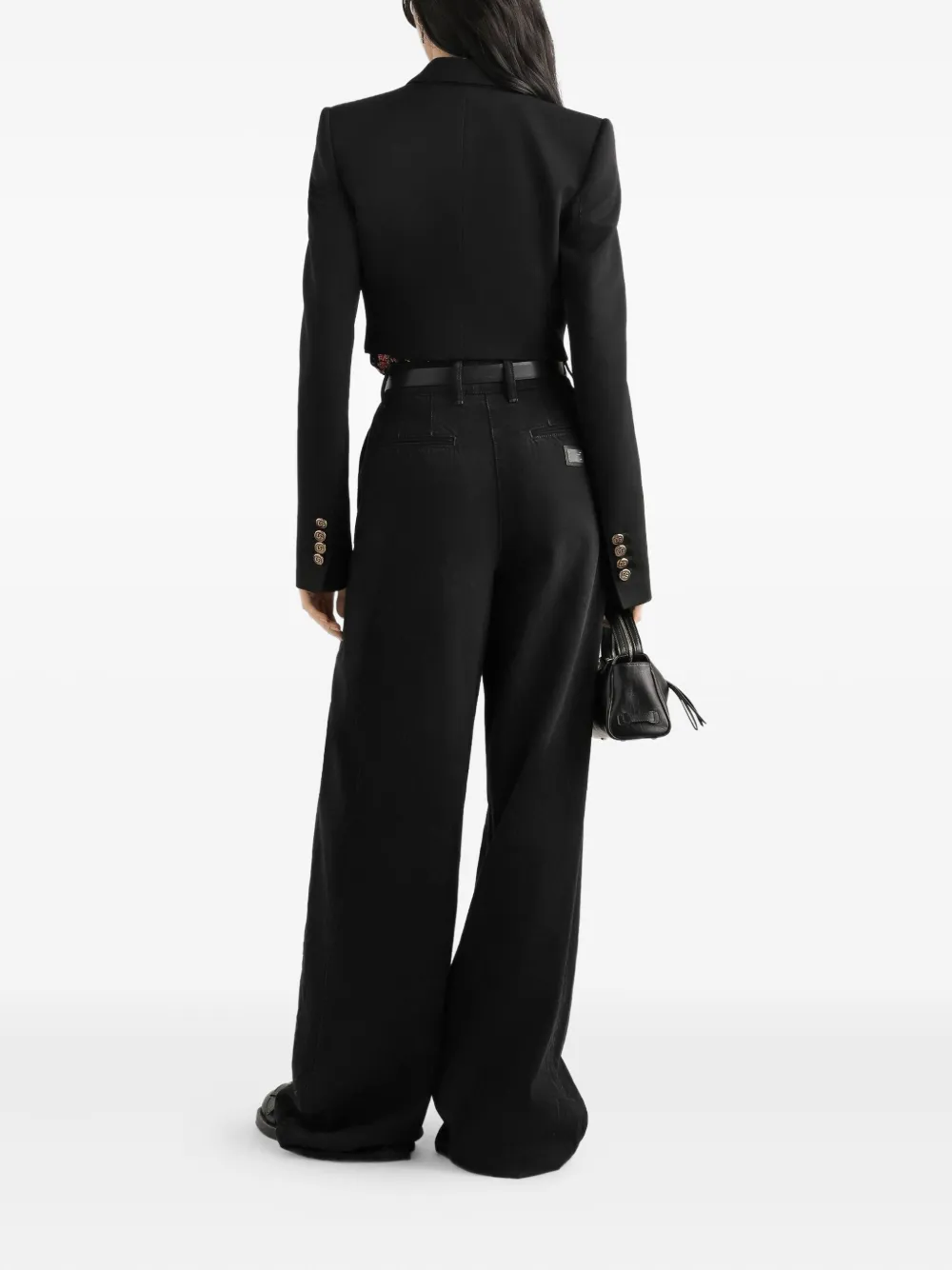 Dolce & Gabbana Jack met dubbele rij knopen Zwart