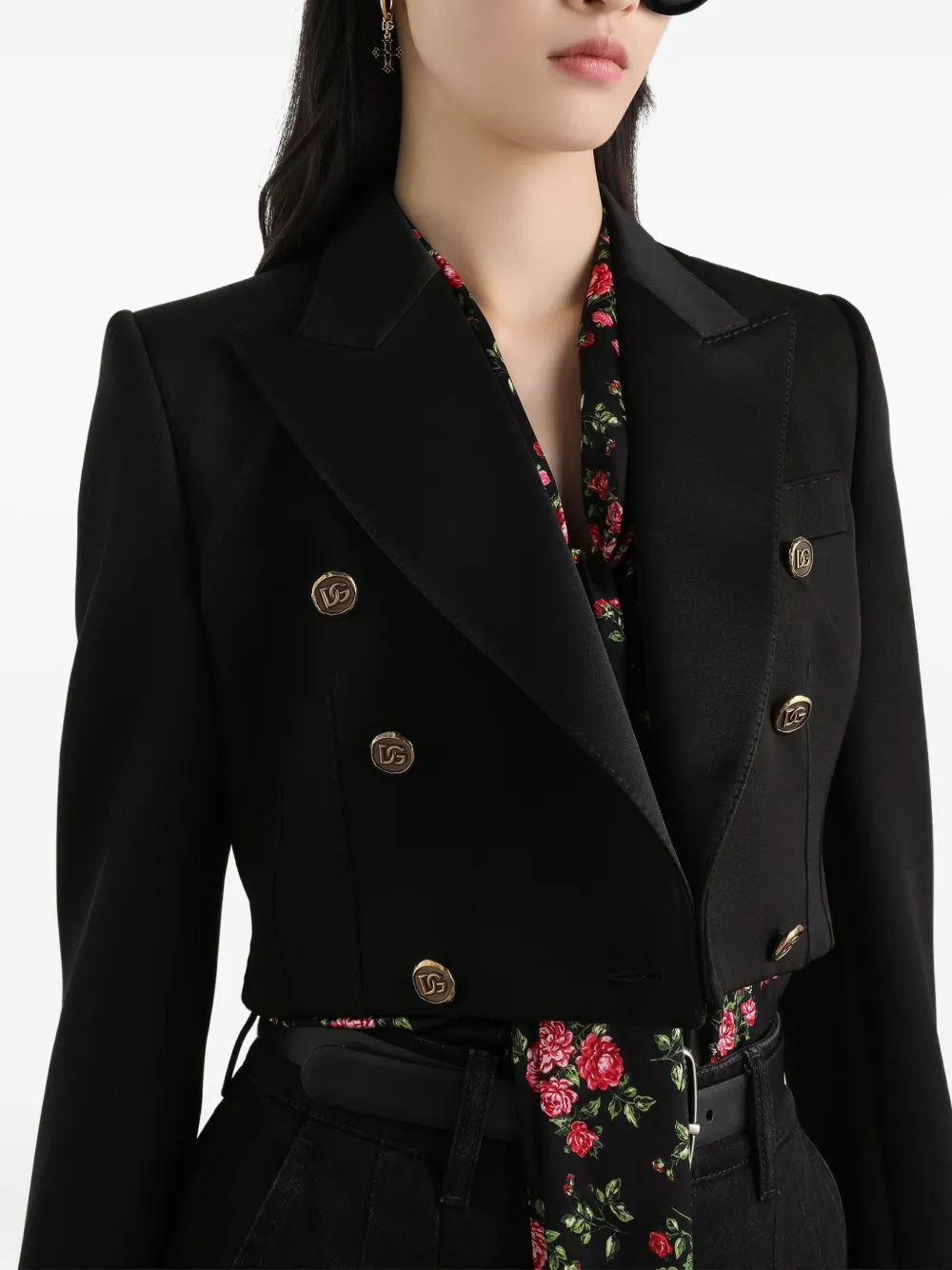 Dolce & Gabbana Jack met dubbele rij knopen Zwart