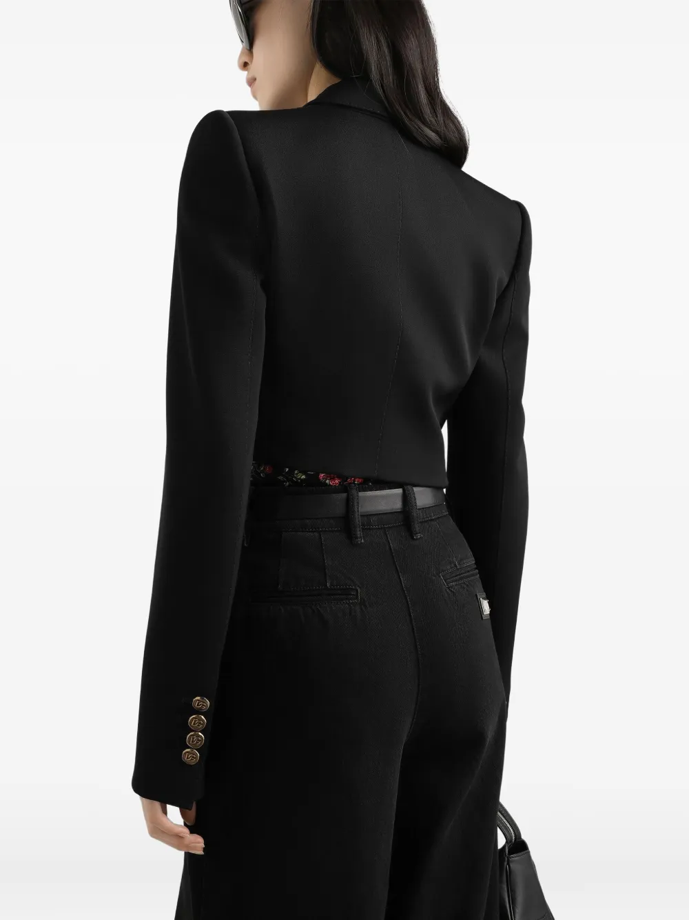 Dolce & Gabbana Jack met dubbele rij knopen Zwart
