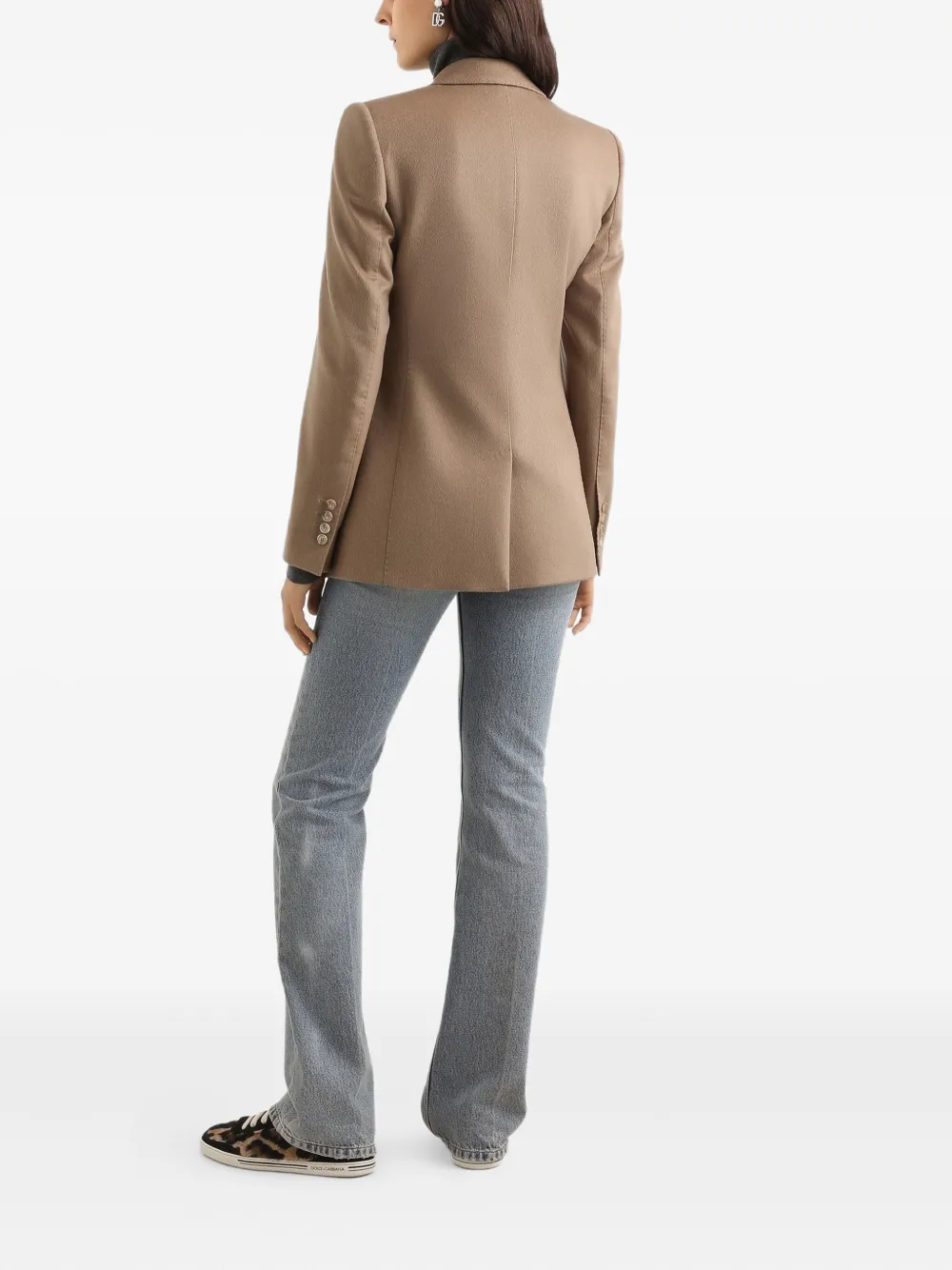 Dolce & Gabbana Jack met dubbele rij knopen Bruin