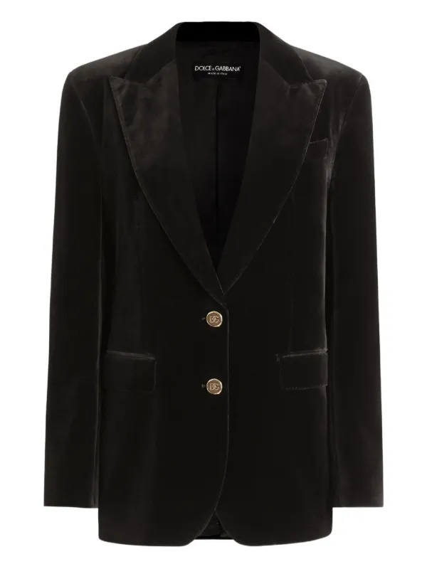 Dolce & Gabbana ベルベットジャケット | ブラック | FARFETCH JP