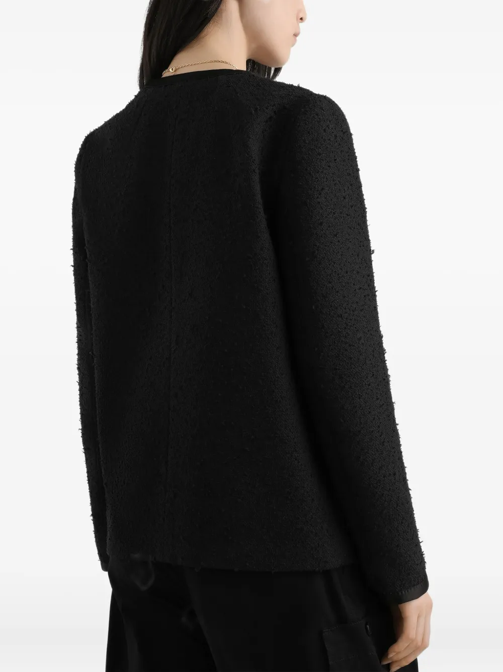 Dolce & Gabbana Rachel geweven jack Zwart