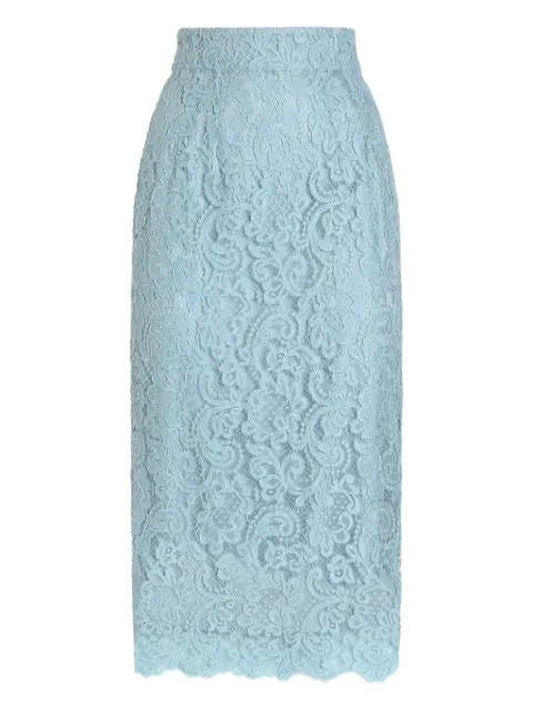 Dolce & Gabbana Saia midi com renda