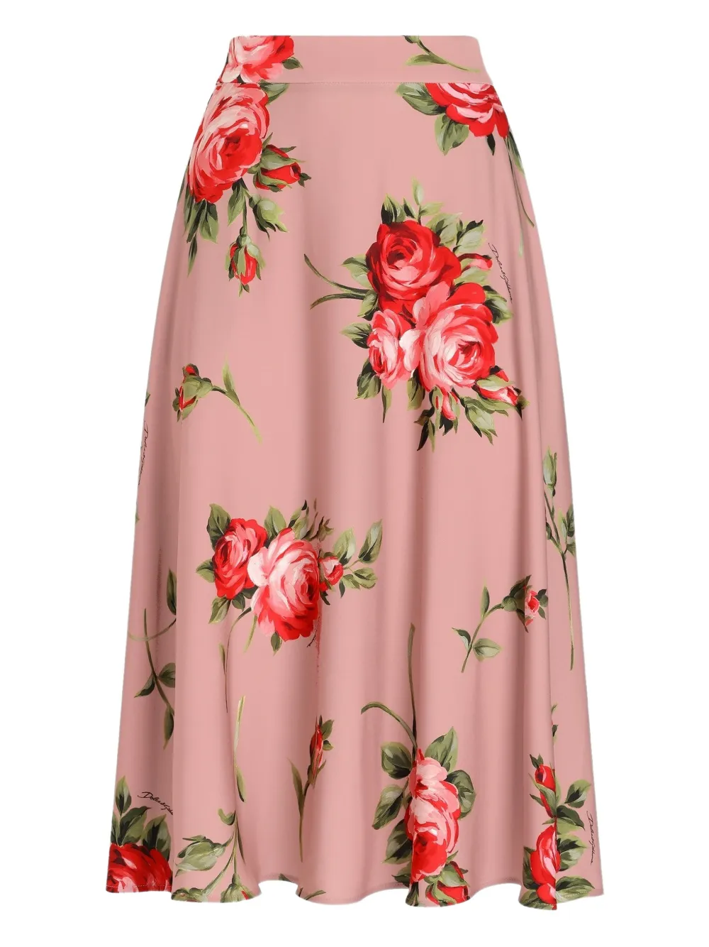 Dolce & Gabbana Gonna midi a fiori - Rosa