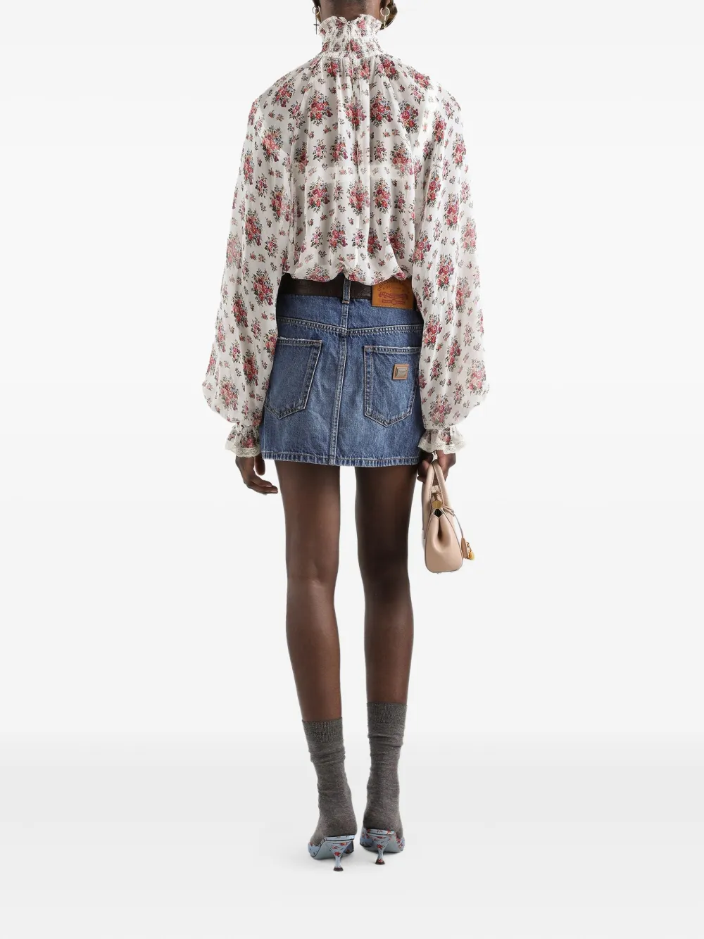  Dolce & Gabbana Pocket Mini Skirt - Blue 
