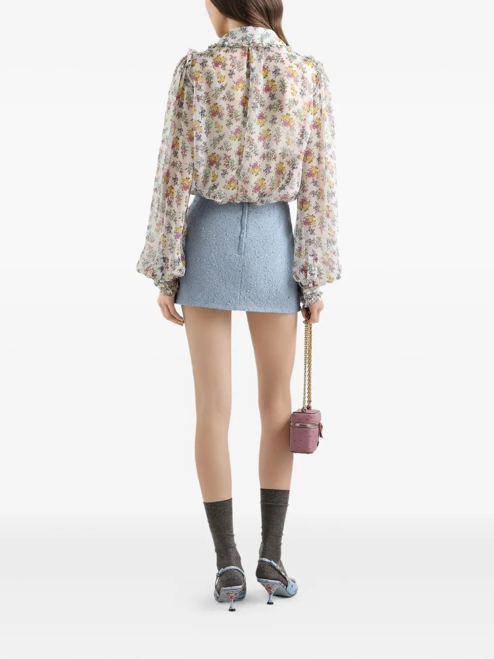 Dolce & Gabbana Geweven rok Blauw