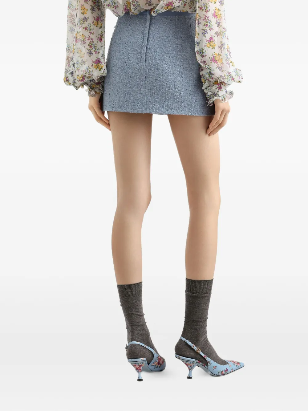 Dolce & Gabbana Geweven rok Blauw