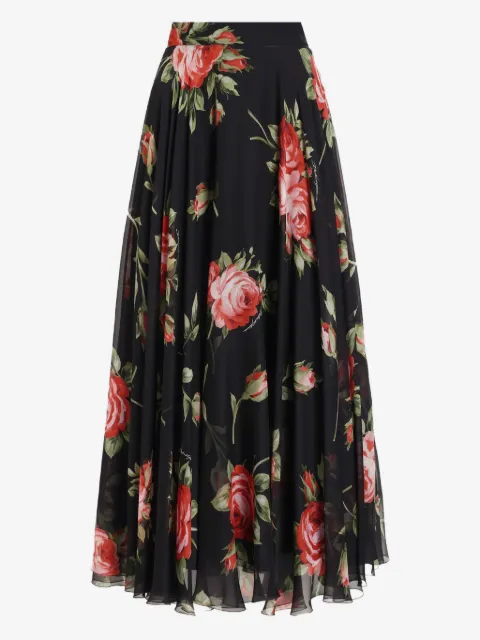 Dolce & Gabbana floral midi skirt