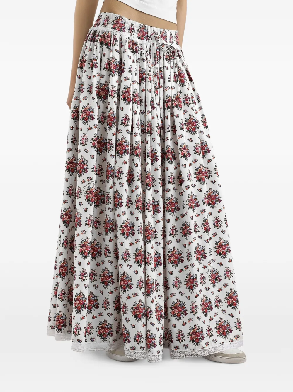 Dolce & Gabbana Maxi-rok met trekkoord Wit