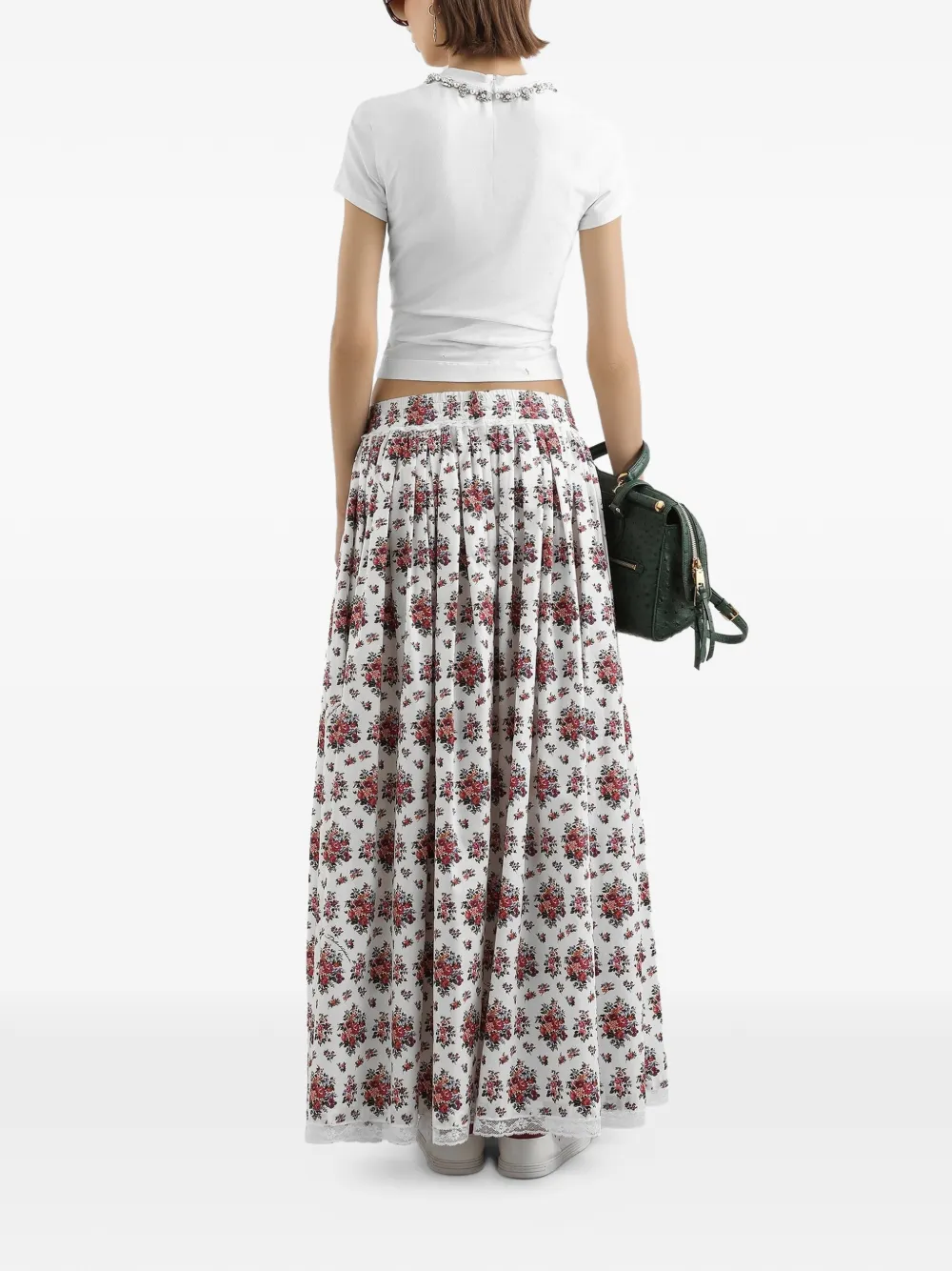 Dolce & Gabbana Maxi-rok met trekkoord Wit