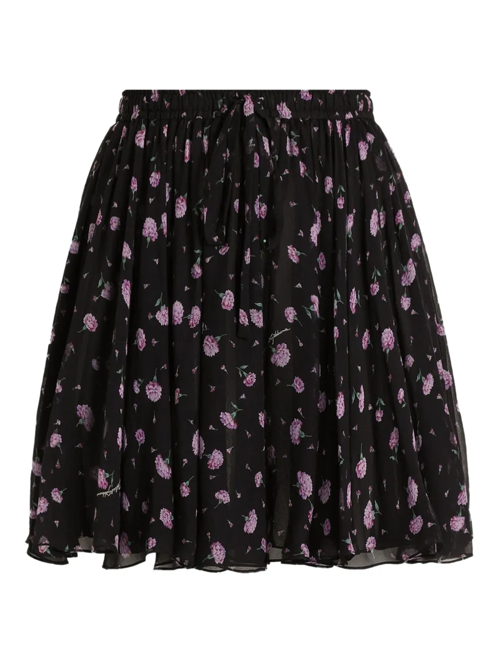 Dolce & Gabbana Minigonna a fiori - Nero
