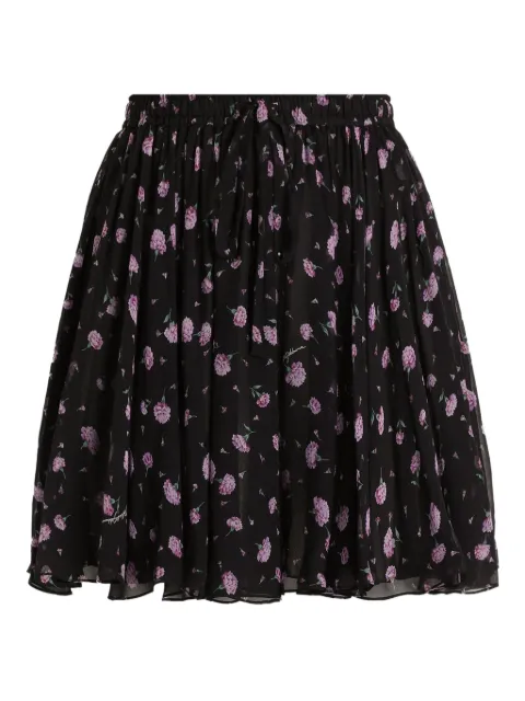 Dolce & Gabbana floral drawstring mini skirt