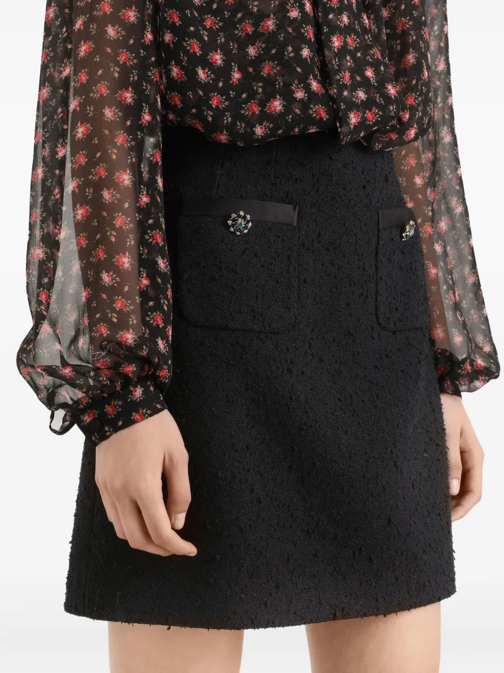 Dolce & Gabbana Rachel mini-rok Zwart