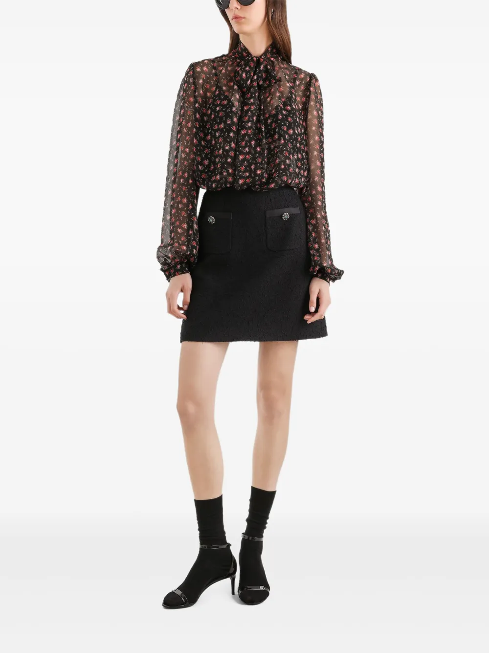 Dolce & Gabbana Rachel mini-rok Zwart