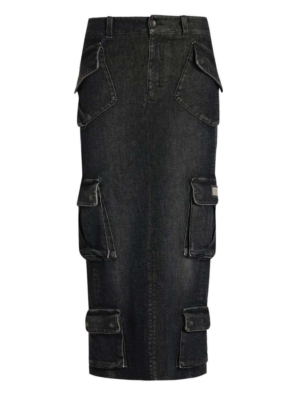 Dolce & Gabbana Gonna midi con tasche cargo - Nero