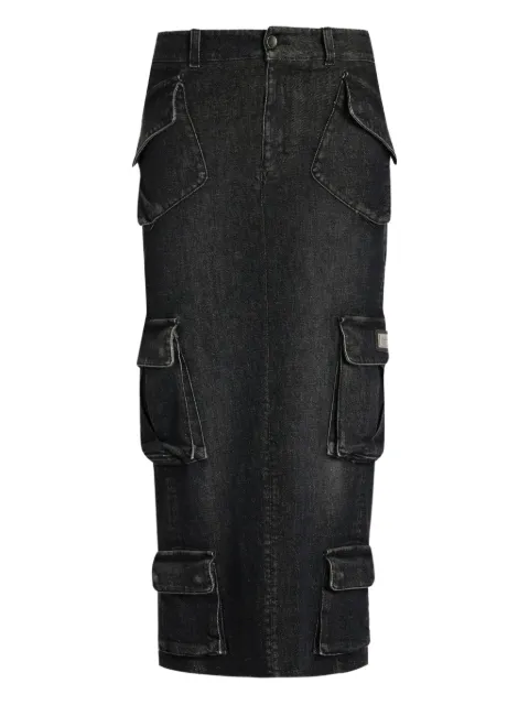 Dolce & Gabbana cargo-pocket midi skirt