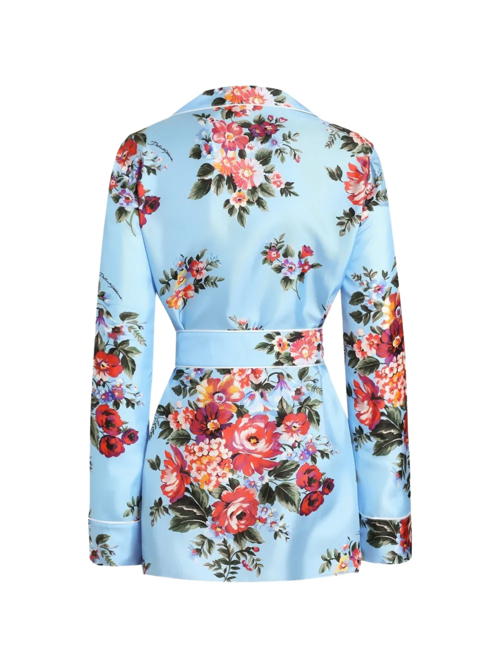 Dolce & Gabbana Vanity blouse met bloemenprint Blauw