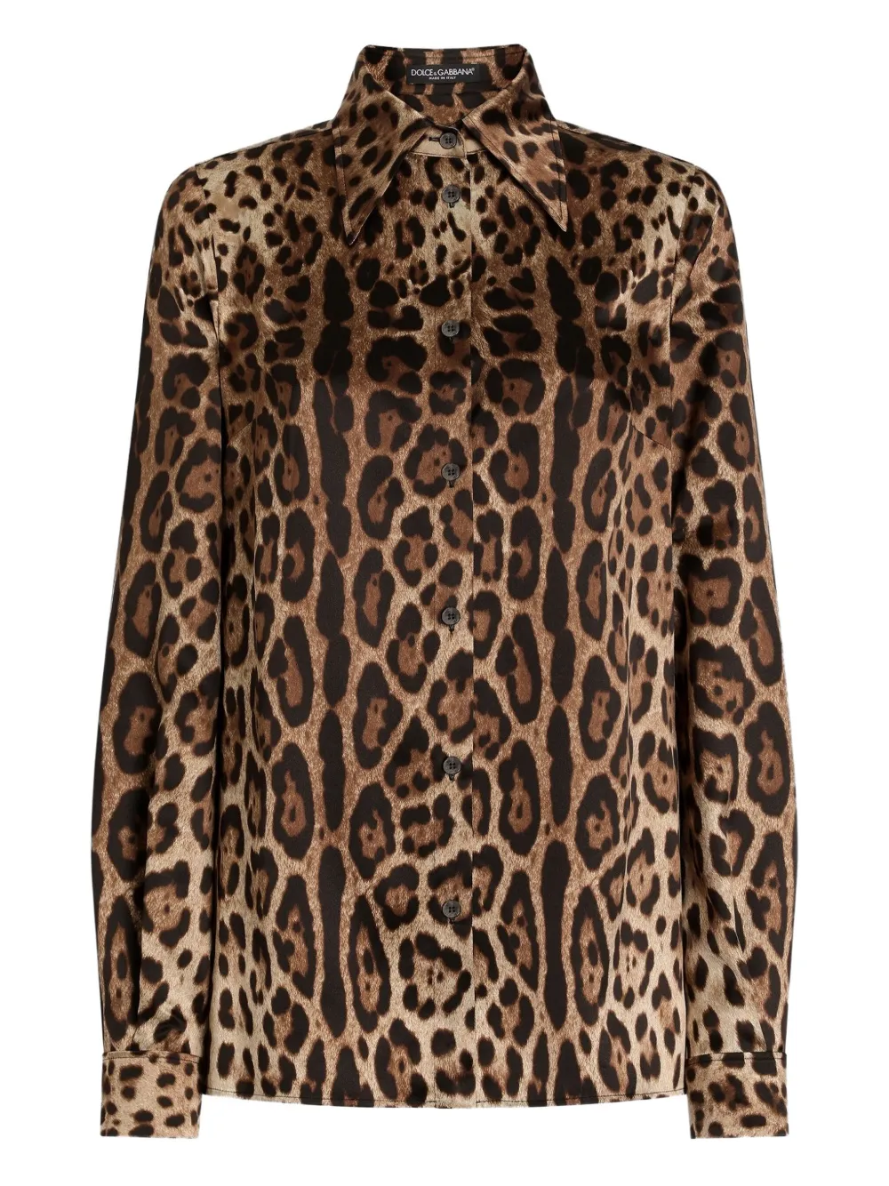 Dolce & Gabbana Camicia leopardata - Marrone