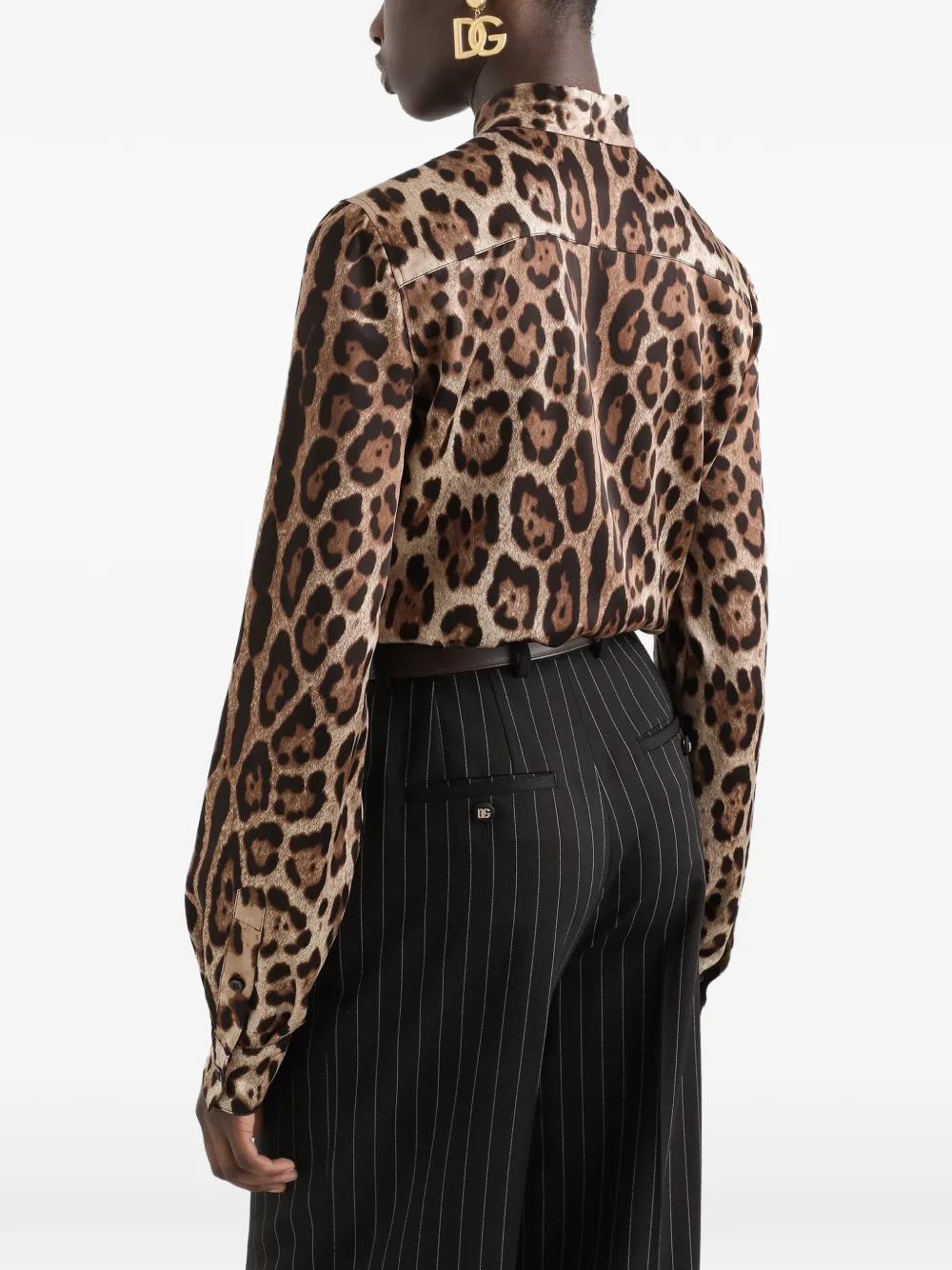 leopard-print blouse