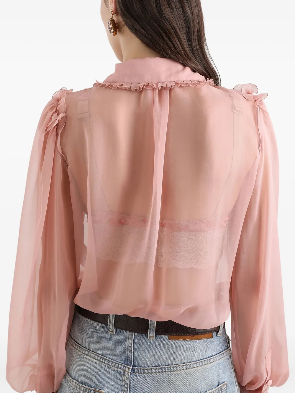 Dolce & Gabbana Blouse met ruches Roze