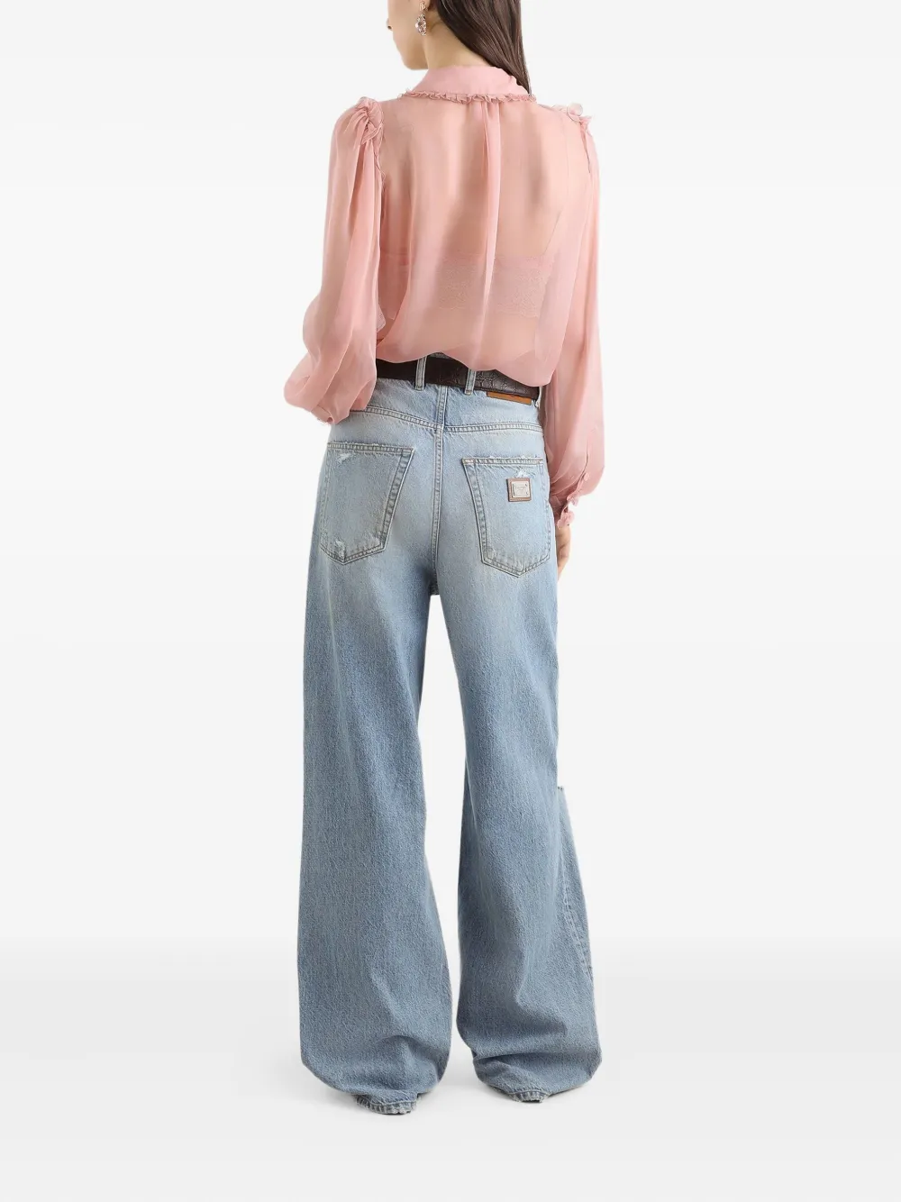 Dolce & Gabbana Blouse met ruches Roze