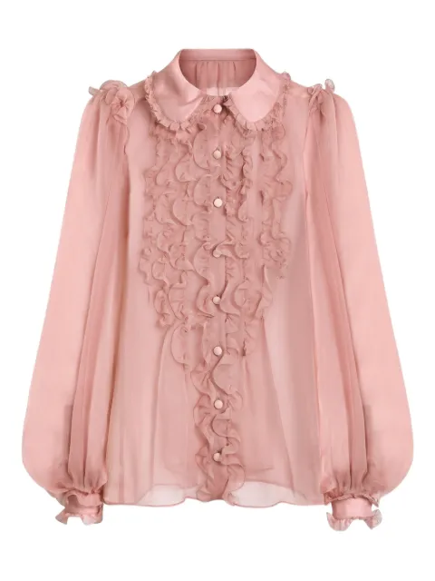 Dolce & Gabbana ruffled buttoned top