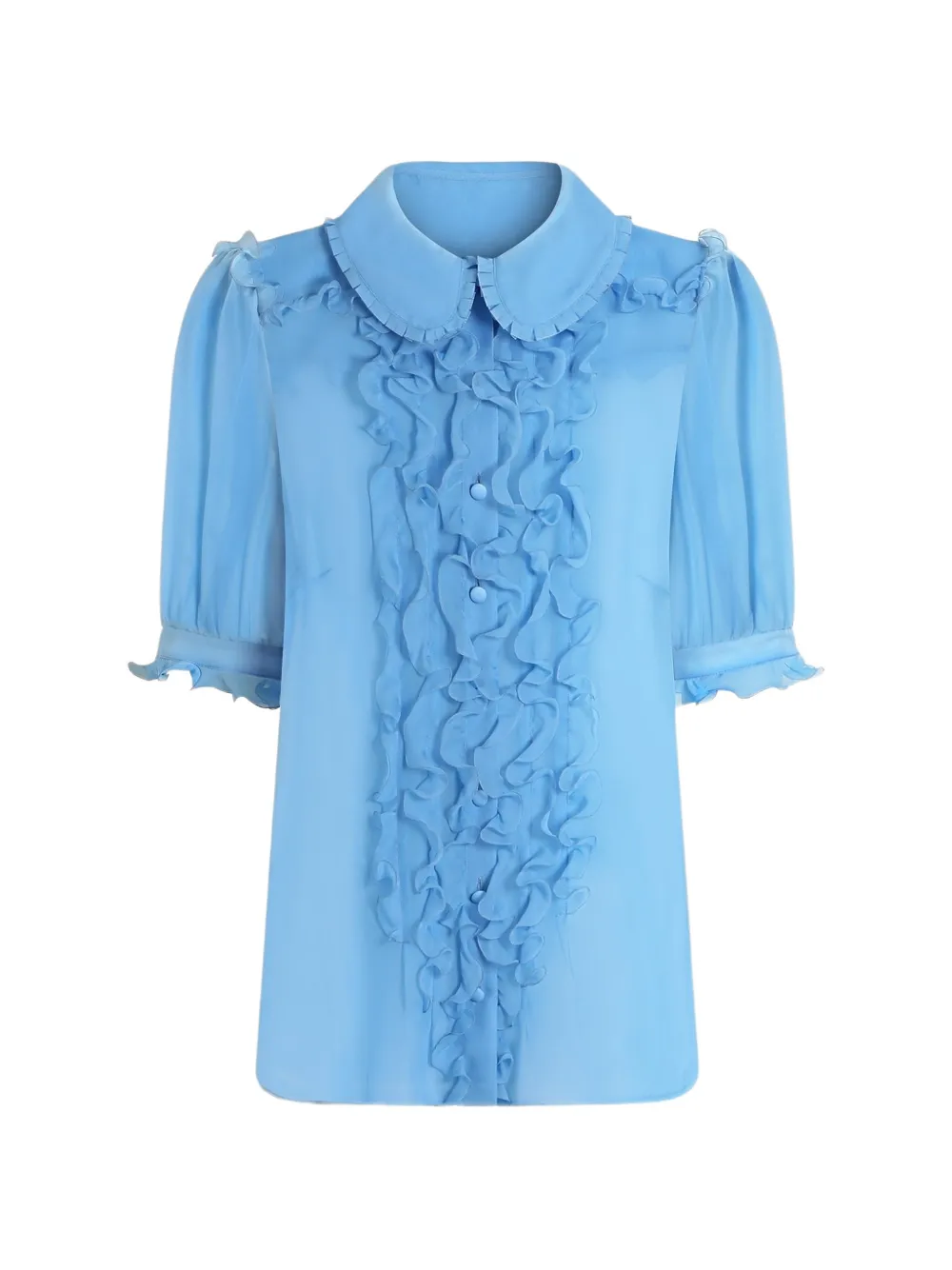 Dolce & Gabbana silk chiffon shirt - Blu