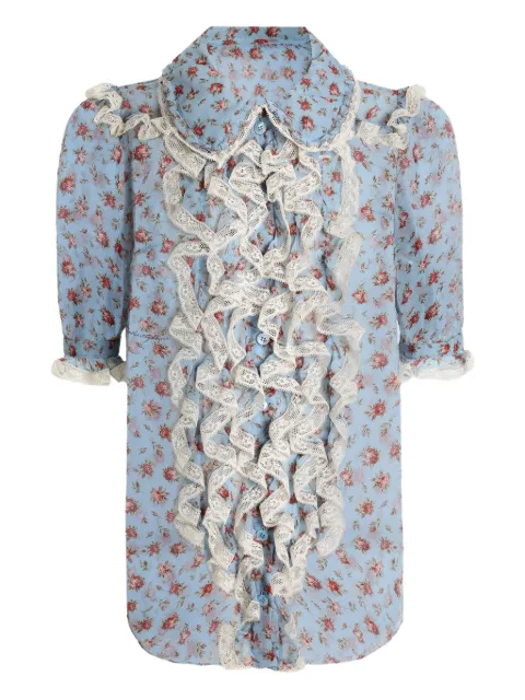 Dolce & Gabbana ruffled floral top