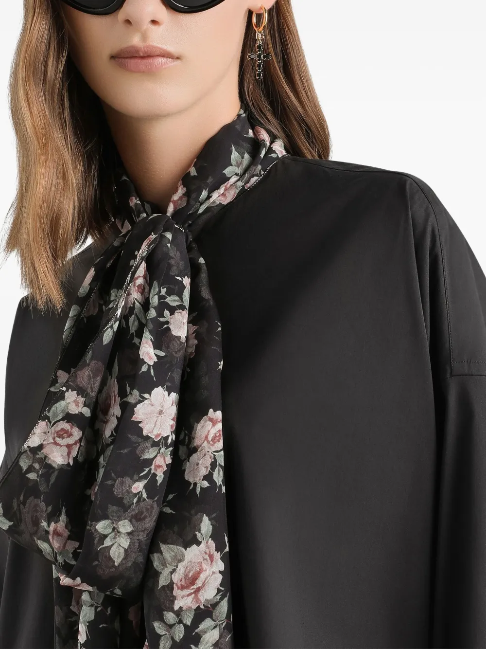 floral scarf top
