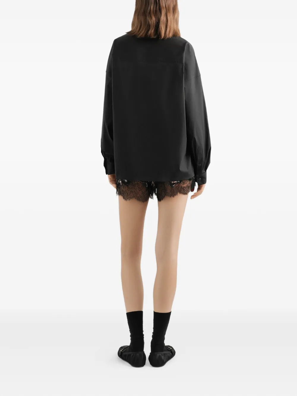  Dolce & Gabbana Floral Scarf Top - Black 