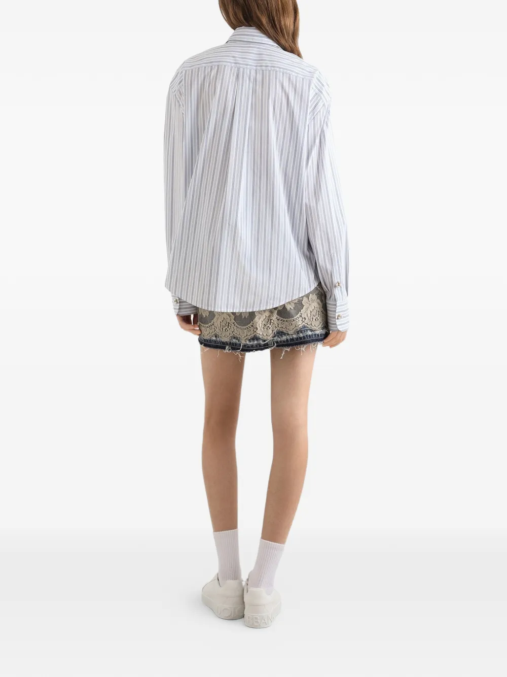 Dolce & Gabbana Gestreept blouse Wit