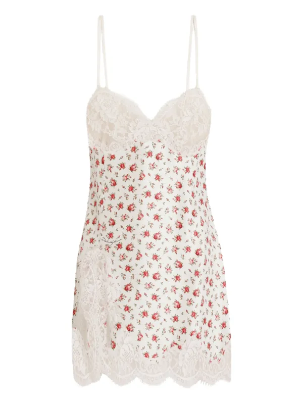 lace trim on dress Lace Trim Mini Dress main image 1