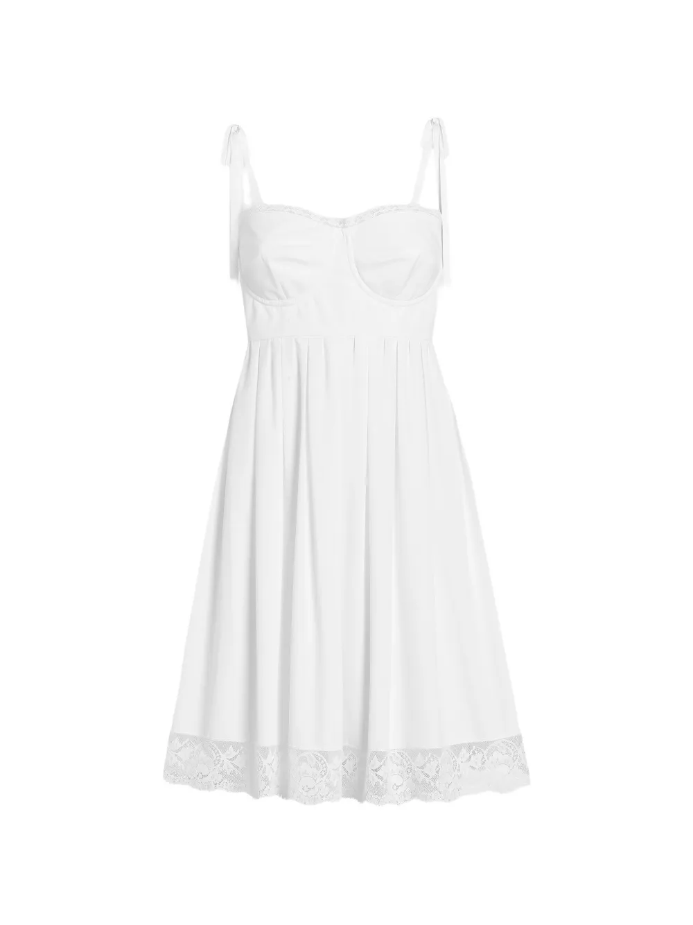 Dolce & Gabbana short poplin dress - Bianco
