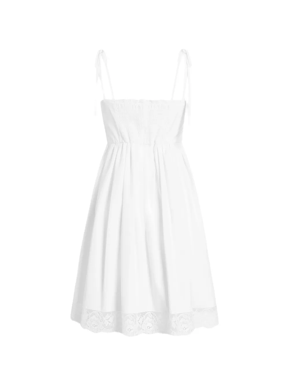 Dolce & Gabbana Popeline mini-jurk Wit