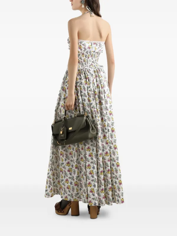 Dolce & Gabbana フローラル マキシドレス | ホワイト | FARFETCH JP