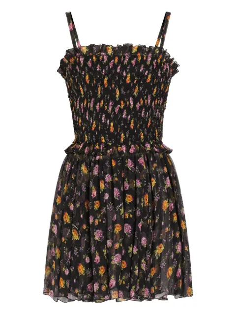 Dolce & Gabbana Vestido curto floral com babados