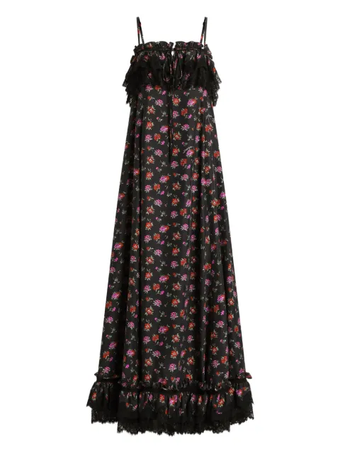 Dolce & Gabbana ruffled floral maxi dress