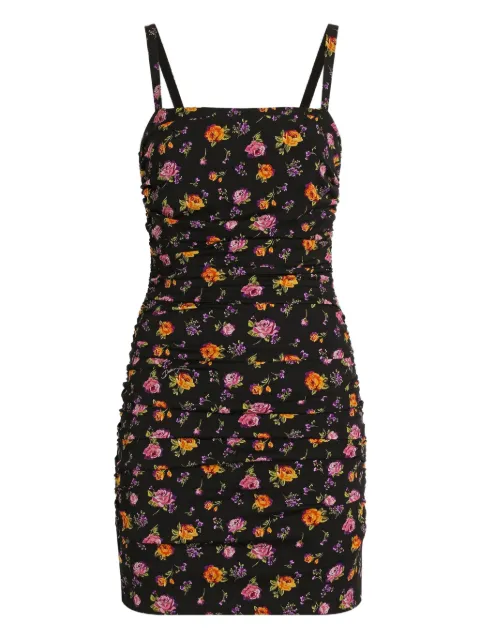 Dolce & Gabbana floral ruched mini dress