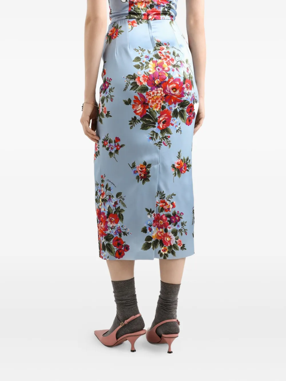Dolce & Gabbana Jurk met V-hals Blauw
