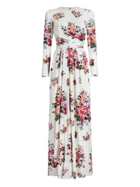 Dolce & Gabbana robe longue à fleurs