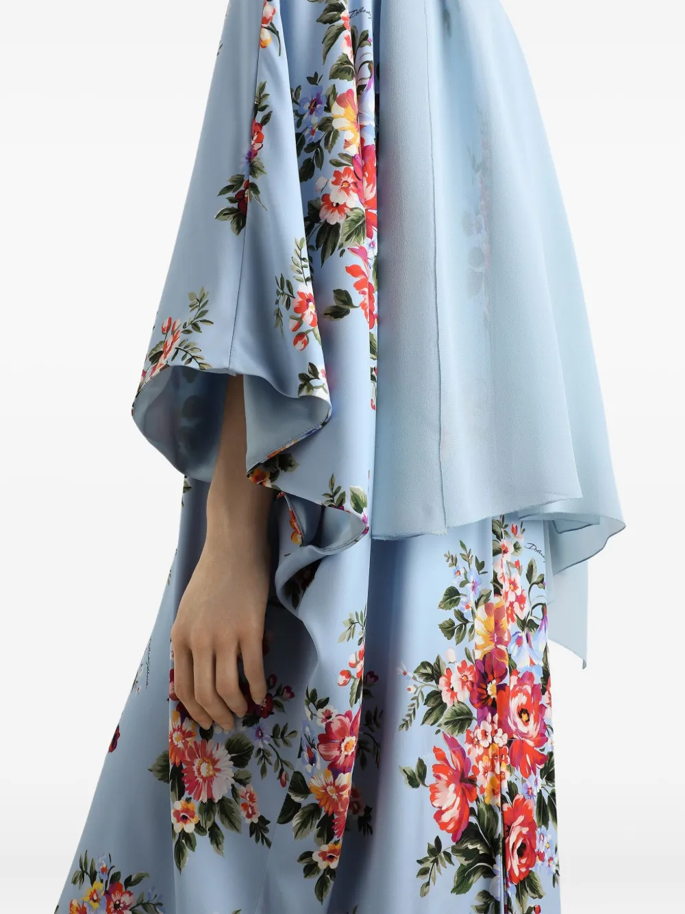 Dolce & Gabbana Jurk met bloemenprint Blauw